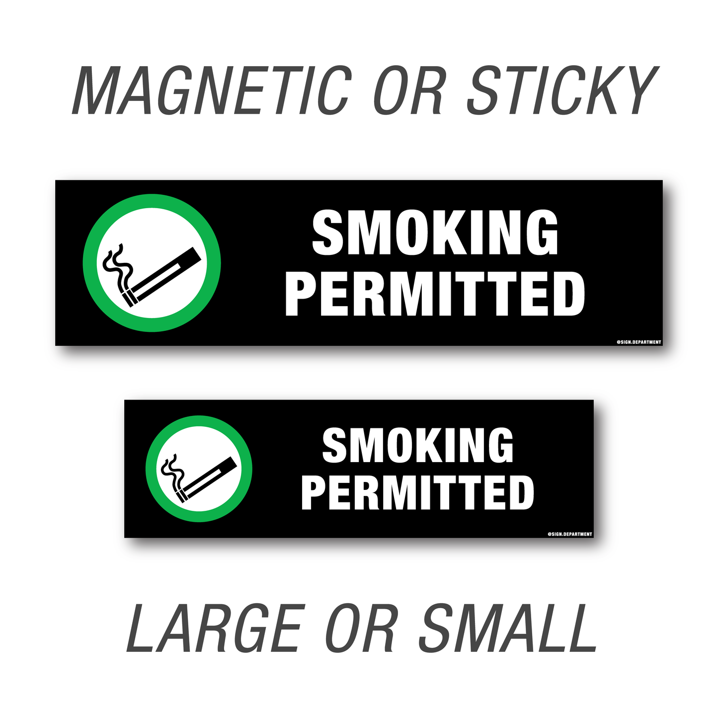 #013 Smoking Permitted (Cigarette) Decal