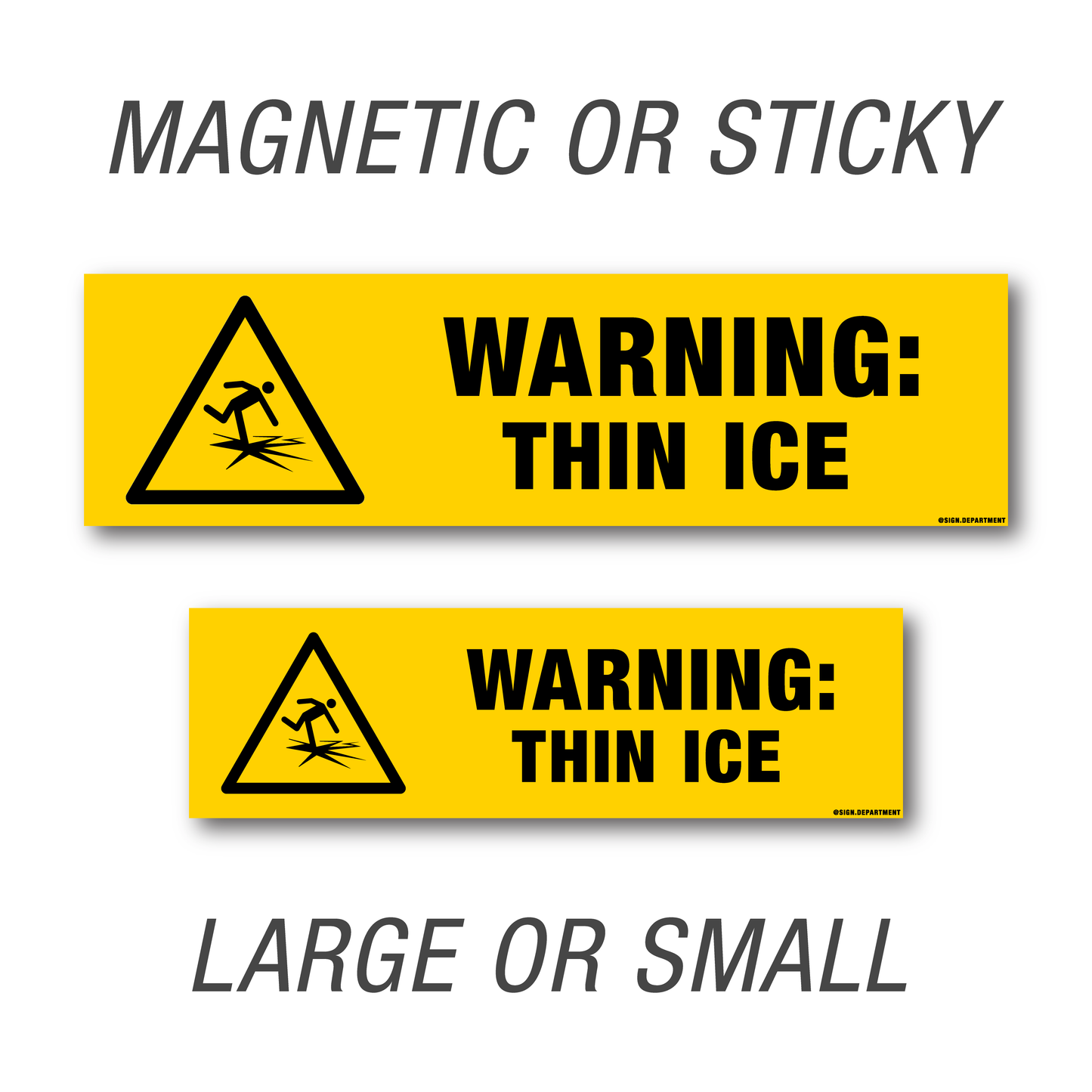 #038 Warning: Thin Ice Decal