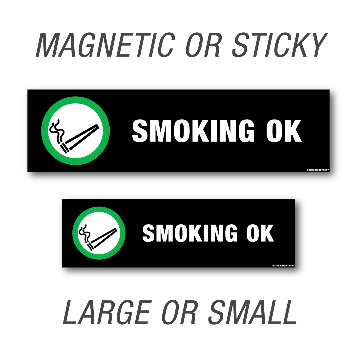 #022 Smoking Ok (Alternate) Decal
