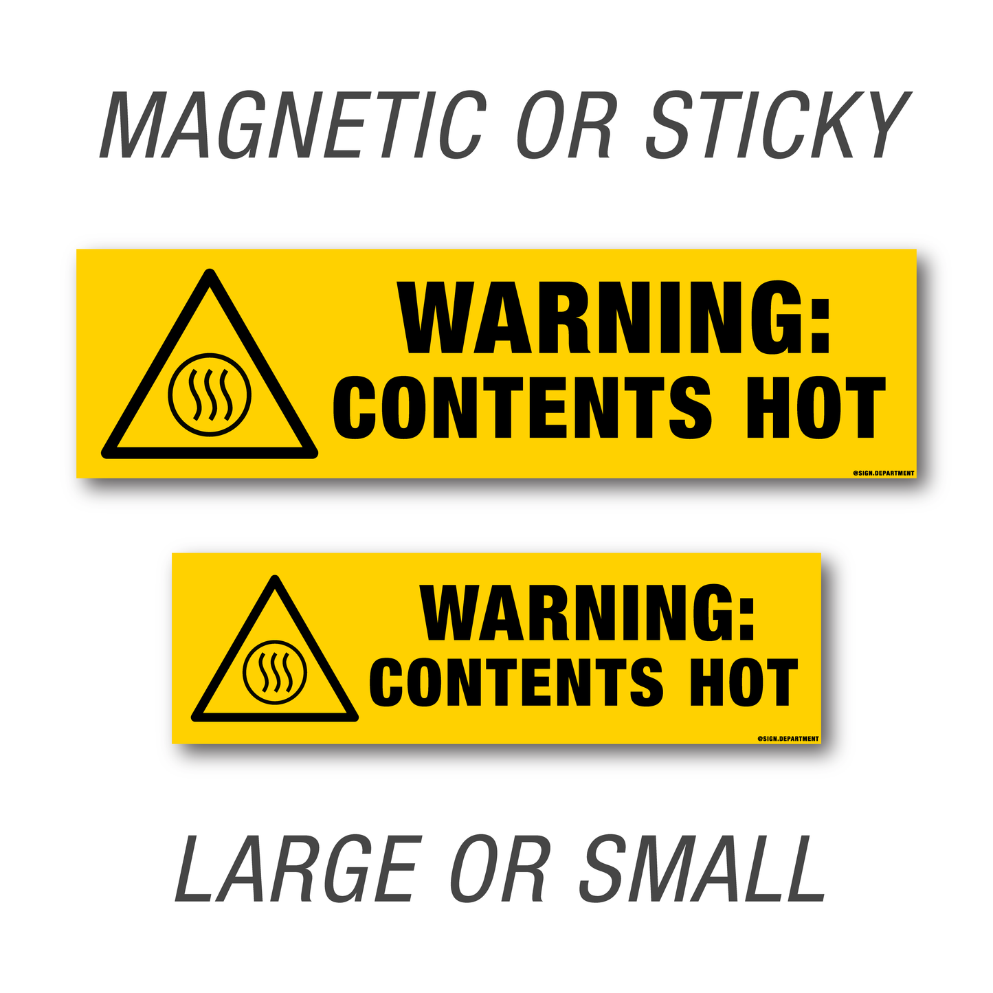 #047 Warning: Contents Hot Decal