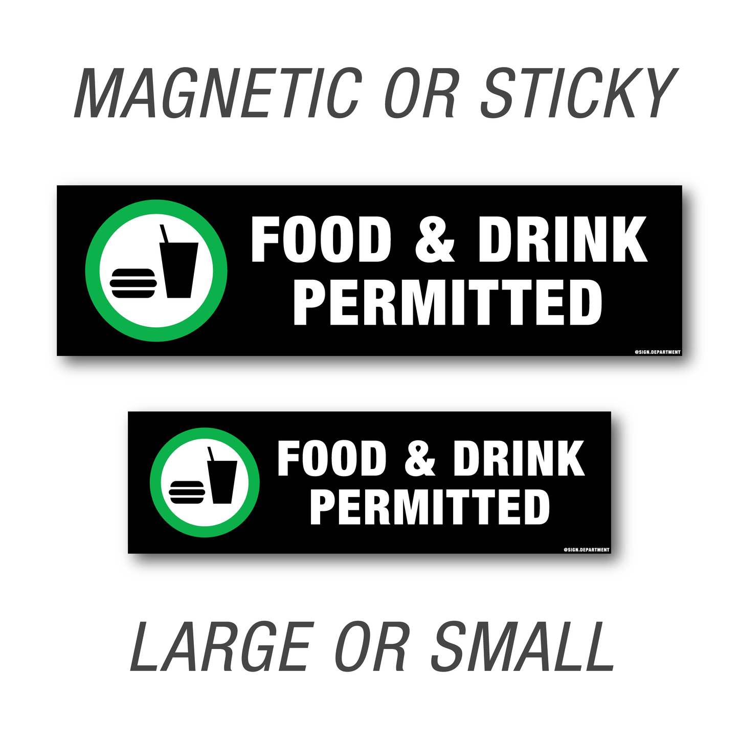 #050 Food & Drink Permitted Decal