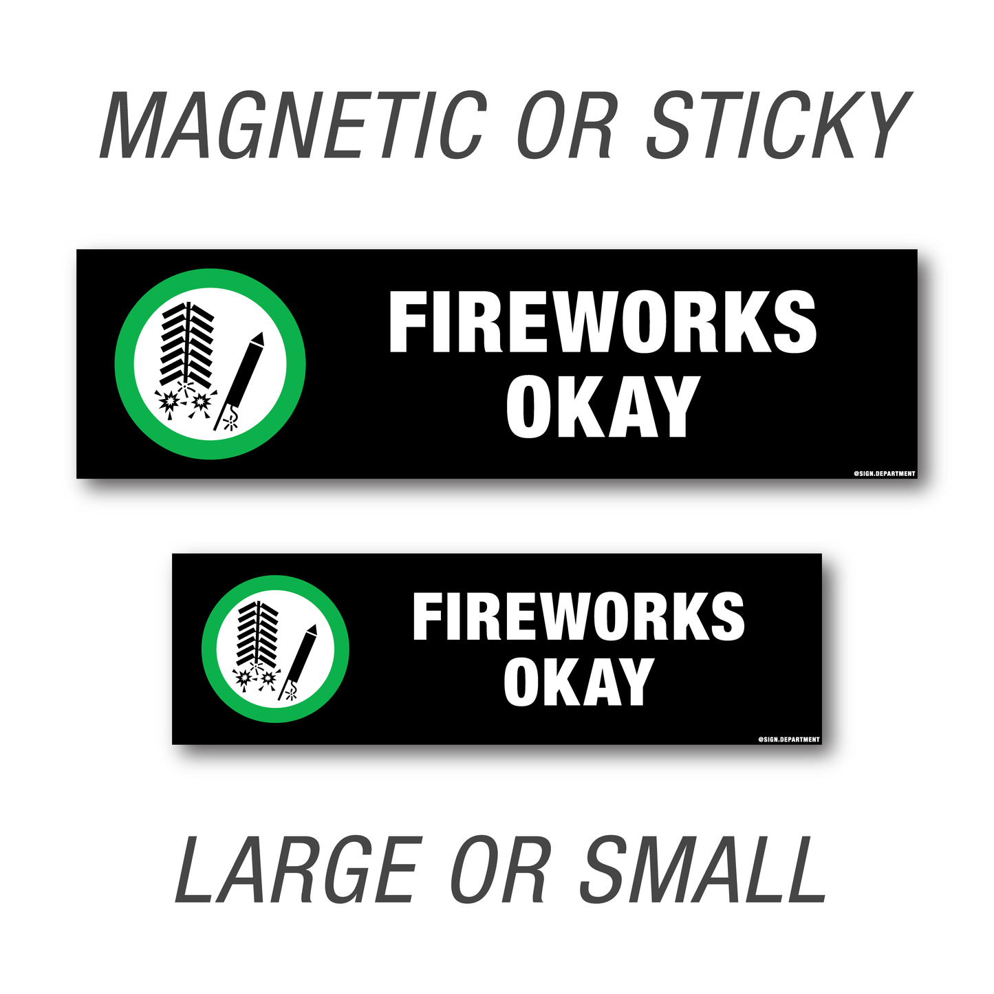 #064 Fireworks Ok Decal