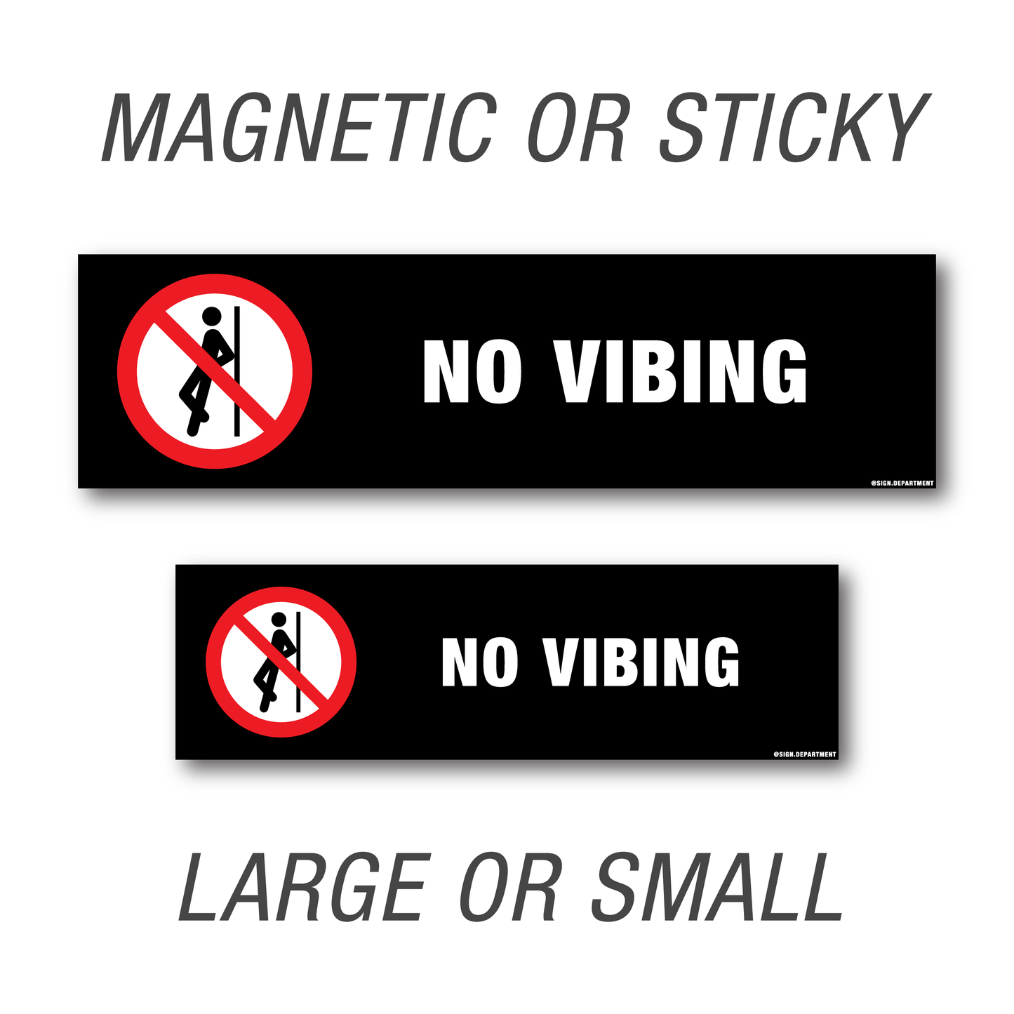 #017 No Vibing Decal