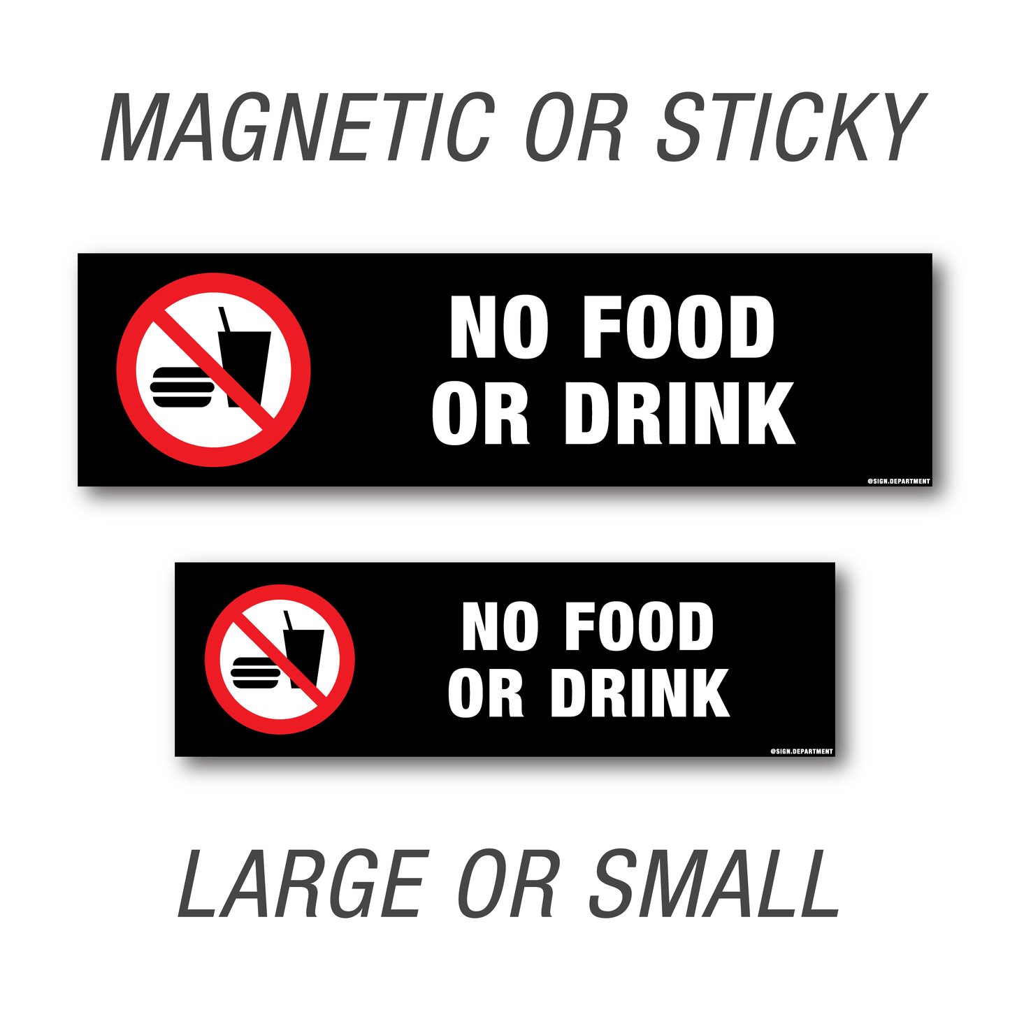 #067 No Food Or Drink Decal