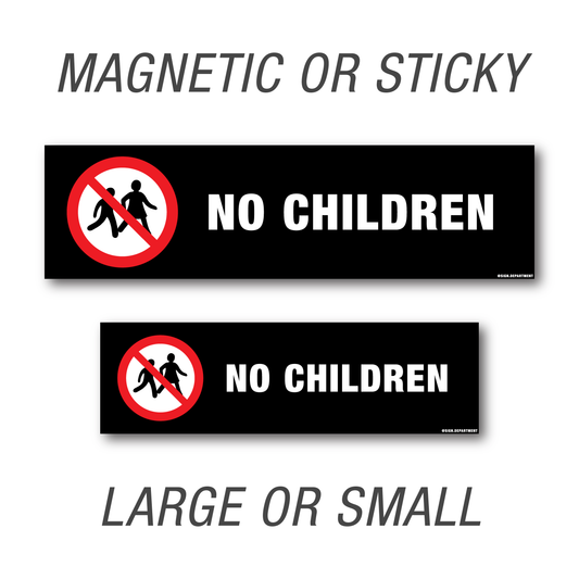 #031 No Children Decal
