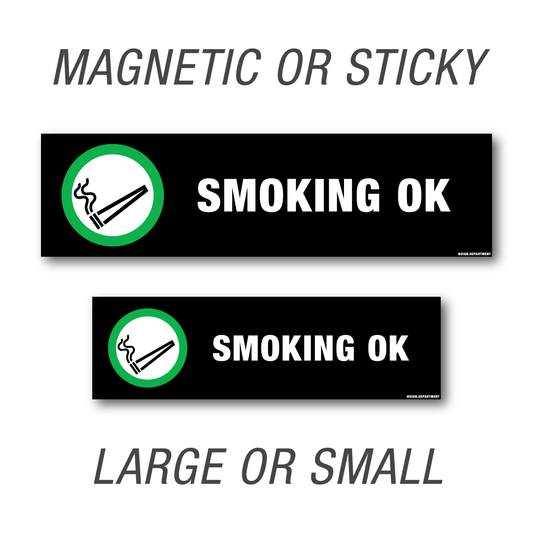 #022 Smoking Ok (Alternate) Decal
