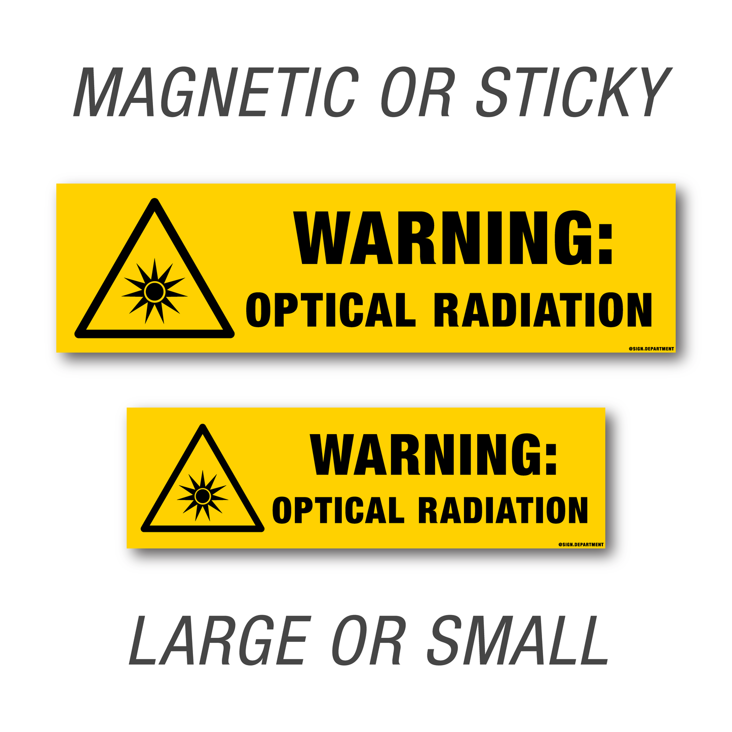 #048 Warning: Optical Radiation Decal
