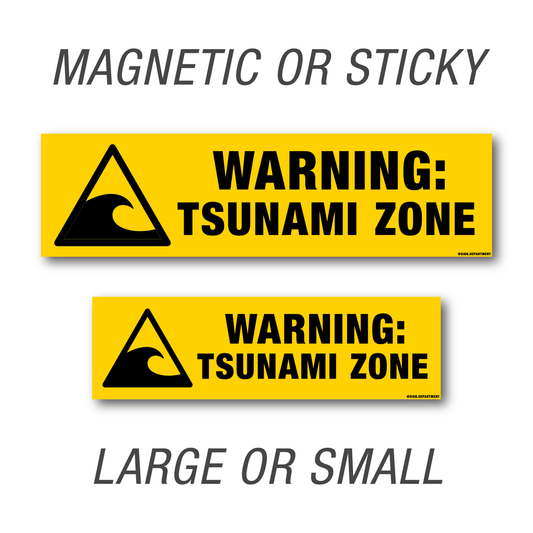 #046 Warning: Tsunami Zone Decal