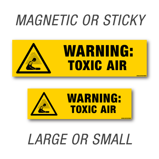 #069 Warning: Toxic Air Decal