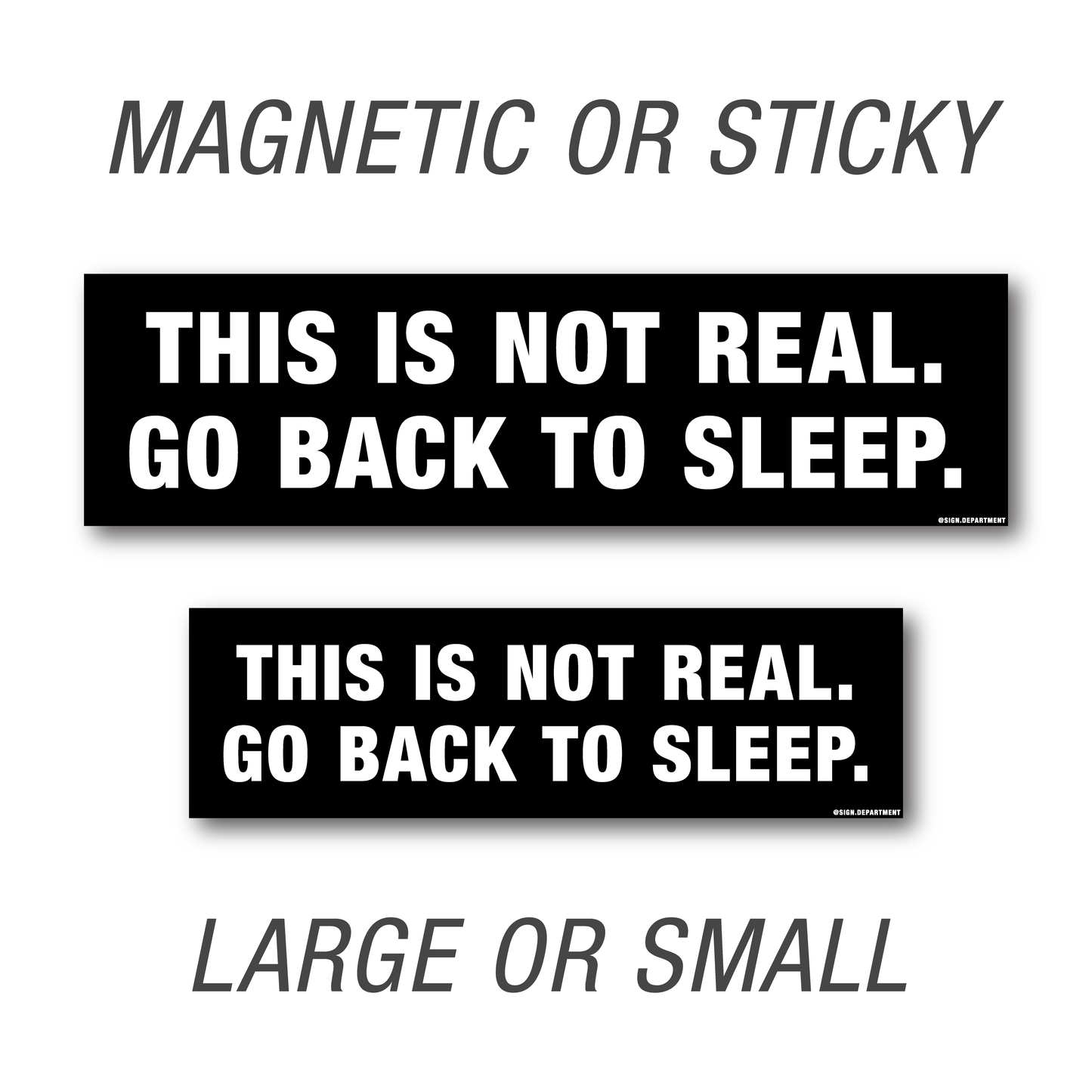 #075 This Is Not Real Decal